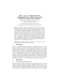 LDA V. LSA: a Comparison of Two Computational Text Analysis Tools for the Functional Categorization of Patents