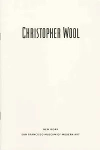 New Work: Christopher Wool