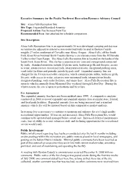 Executive Summary for the Pacific Northwest Recreation Resource Advisory Council