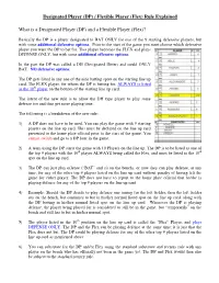Flex) Rule Explained What Is a Designated Player (DP