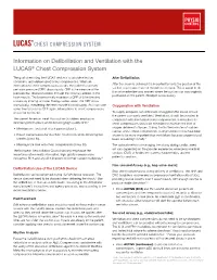 Information on Defibrillation and Ventilation with the LUCAS® Chest Compression System