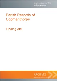 Parish Records of Copmanthorpe