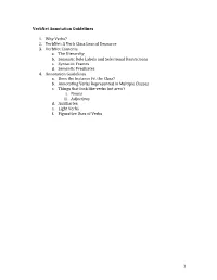 Verbnet Guidelines