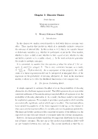 Chapter 3: Discrete Choice