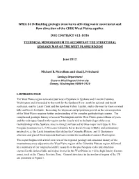 Delimiting Geologic Structures Affecting Water Movement of The