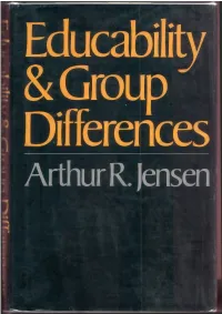 Educability and Group Differences