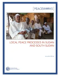 Local Peace Processes in South Sudan
