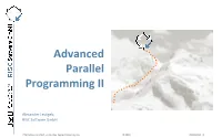 Advanced Parallel Programming II