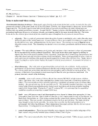 Chapter 10 Section 3 Athens and Democracy
