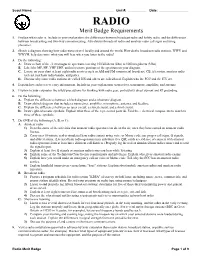 Merit Badge Requirements 1