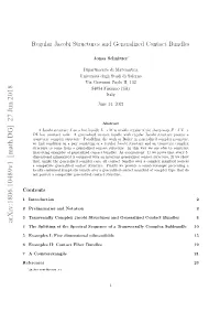 Regular Jacobi Structures and Generalized Contact Bundles