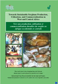 Towards Sustainable Sorghum Production, Utilization, and Commercialization in West and Central Africa