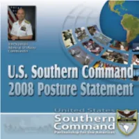 USSOUTHCOM Posture 2008 Pressv2.Indd