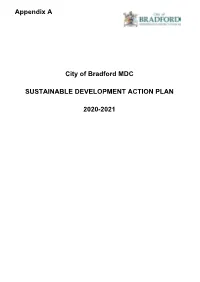 Appendix a City of Bradford MDC SUSTAINABLE DEVELOPMENT
