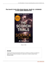 (The Maze Runner, Book 2): a Sidekick to the James Dashner Boo