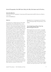 1 Abstract the Archaeological Map of The