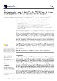Application of a Novel Hybrid Wavelet-ANFIS/Fuzzy C-Means Clustering Model to Predict Groundwater Fluctuations