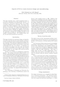 Aspects of SUNSAT Main Structure Design and Manufa