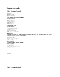 Back Issue Directory