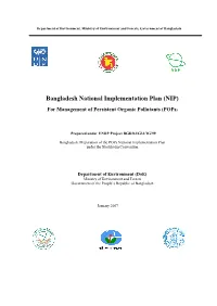 Bangladesh National Implementation Plan (NIP)
