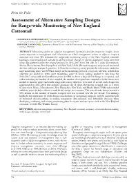 Rittenhouse and Kovach 2020 Assessment of Alternative Sampling
