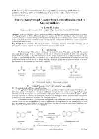 Route of Knoevenagel Reaction from Conventional Method to Greener Methods
