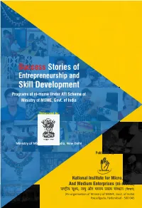 Skill Development Programs of Ni-Msme Under ATI Scheme of Ministry of MSME, Govt