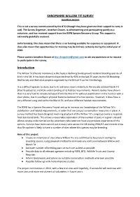 Willow Tit Survey Methods