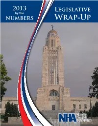 Wrap-Up 2013 Legislative Session by the Numbers