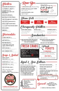 CH Menu Food Menu May2021