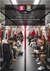 COMP4801 Final Year Project MTR TRAIN DATA ANALYSIS Eashan
