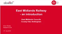 East Midlands Railway - an Introduction