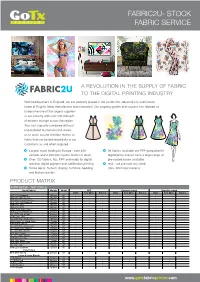 Fabric2u- Stock Fabric Service