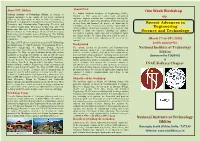 One Week Workshop on Recent Advances in Engineering Science