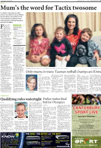 Only Mums in Trans-Tasman Netball Champs Are Kiwis Qualifying