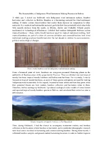 The Sustainability of Indigenous Wind Instrument Making Practices In