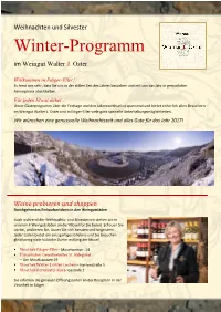 Winter-Programm Im Weingut Walter J