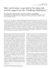 Challenge Hypothesis’’