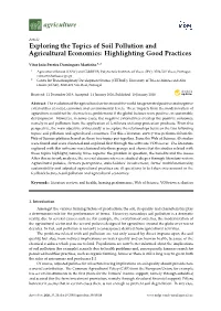 Exploring the Topics of Soil Pollution and Agricultural Economics: Highlighting Good Practices
