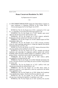 House Concurrent Resolution No. 5015