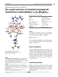 Octamolybdate, C24h44mo8n8o26