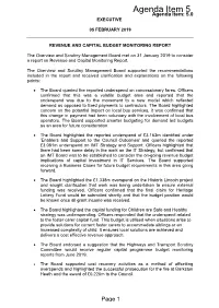 Scrutiny Comments and Update on The