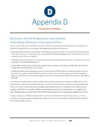 Appendix D: Noise Element Guidelines | 366 D