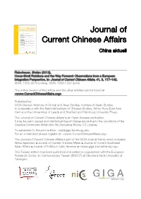 Cross-Strait Relations and the Way Forward: Observations from a European Integration Perspective, In: Journal of Current Chinese Affairs, 41, 3, 117–142
