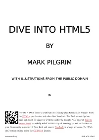 Dive Into Html5