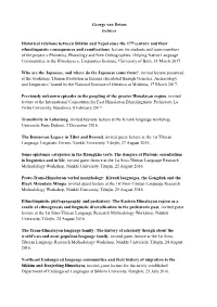 George Van Driem Lectures Historical Relations Between Sikkim And