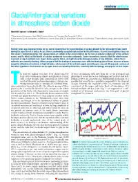 Glacial/Interglacial Variations in Atmospheric Carbon Dioxide