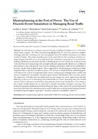 Masterplanning at the Port of Dover: the Use of Discrete-Event Simulation in Managing Road Traﬃc