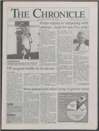 Potter Admits to Tampering with Athletes' Mail for Last Five Years by CRAIG WHITLOCK to Him