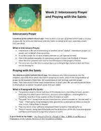 Praying to the Saints